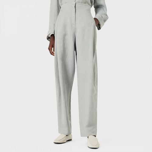 Grey High Waisted Tapered Trousers - Emporio Armani - Modalova