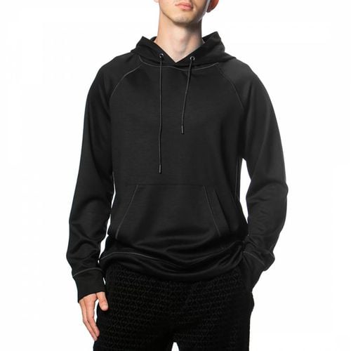 Black Wool Blend Hoodie - Emporio Armani - Modalova