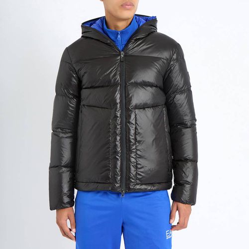 Black Padded Jacket - EA7 Emporio Armani - Modalova