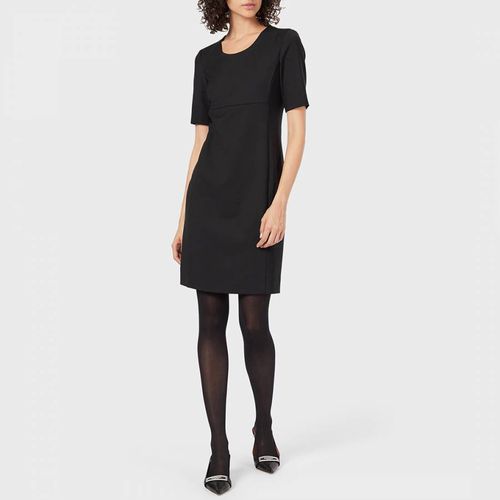 Black Wool Blend Dress - Emporio Armani - Modalova