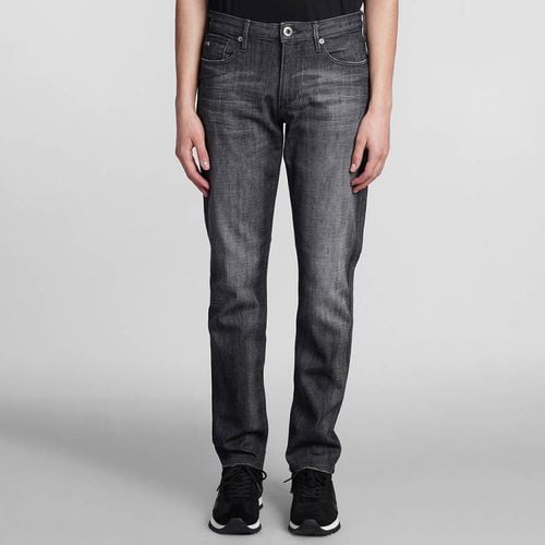 Washed Black Stretch Jeans - Emporio Armani - Modalova