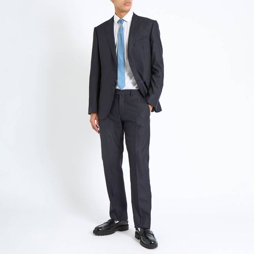 Navy 2 Piece Wool Silk Suit - Emporio Armani - Modalova