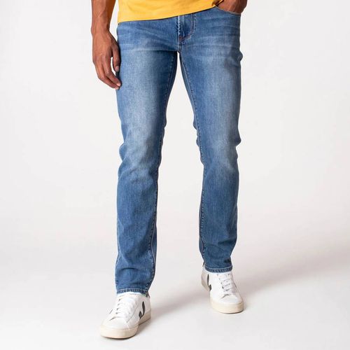 Blue Slim Stretch Jeans - Emporio Armani - Modalova