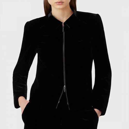 Black Zip Jacket - Emporio Armani - Modalova