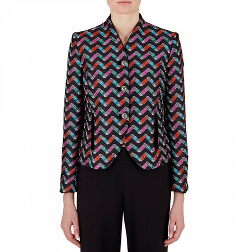 Multi Button Printed Jacket - Emporio Armani - Modalova