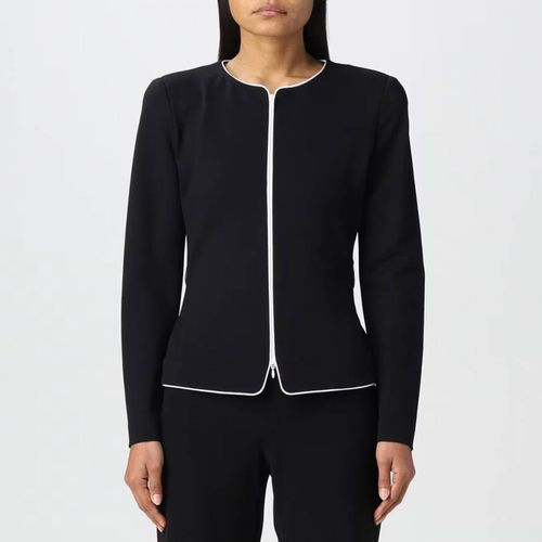 Black Zip Jacket - Emporio Armani - Modalova