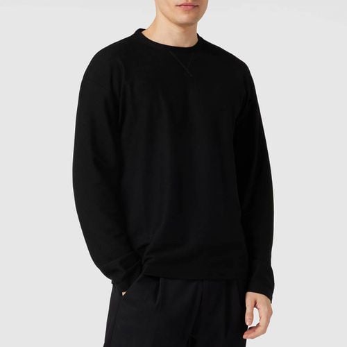 Crew Neck Wool Blend Sweatshirt - Emporio Armani - Modalova