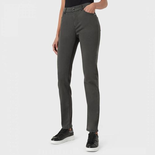 Grey Slim Fit Stretch Jeans - Emporio Armani - Modalova