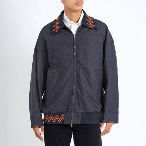 Black Reversible Cotton Jacket - Emporio Armani - Modalova