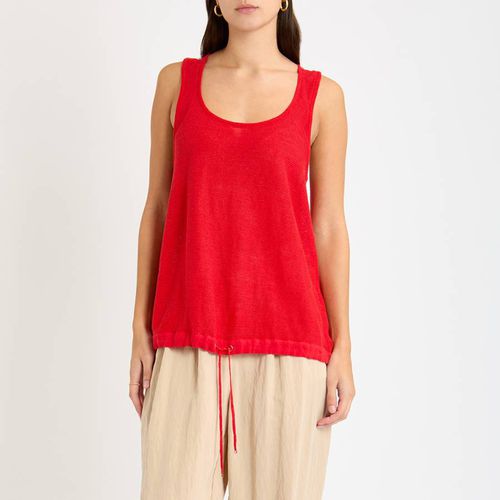 Red Knitted Linen Tank - Emporio Armani - Modalova