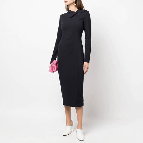 Black Long Sleeve Midi Dress - Emporio Armani - Modalova