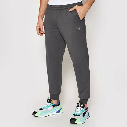 Charcoal Elasticated Cotton Joggers - EA7 Emporio Armani - Modalova