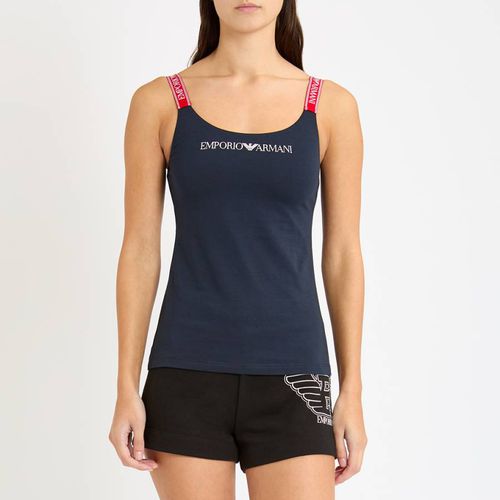 Navy Logo Top - Emporio Armani - Modalova