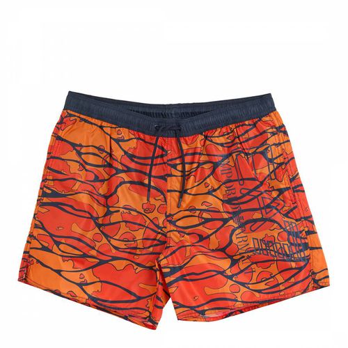 Orange Printed Swimming Trunks - EA7 Emporio Armani - Modalova