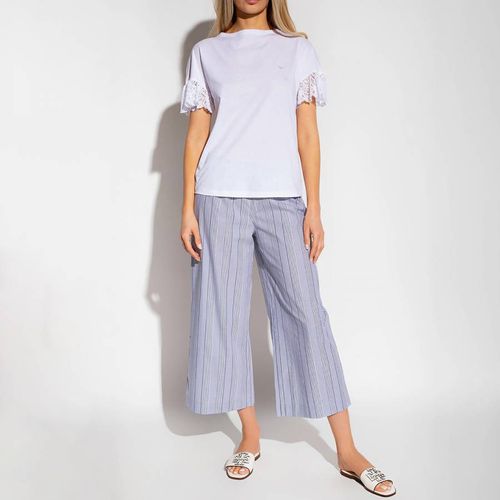 White Stripe Long Pyjamas - Emporio Armani - Modalova