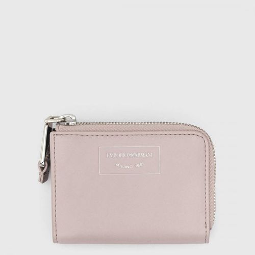 Light Pink Leather Coin Purse - Emporio Armani - Modalova