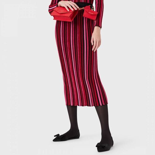 Red Stripe Midi Skirt - Emporio Armani - Modalova