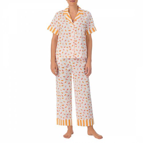 White & Orange Long Pyjamas - Kate Spade - Modalova