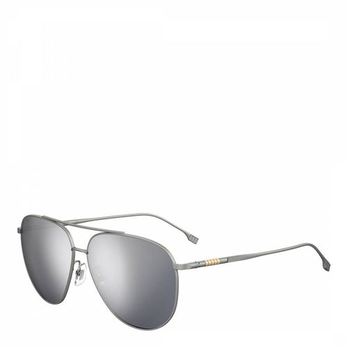 Matte Ruthenium Pilot Sunglasses 63mm - Boss by Hugo Boss - Modalova