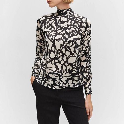 Black High-Neck Blouse - Mango - Modalova