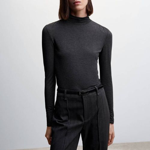 Turtleneck Long-Sleeved T-Shirt - Mango - Modalova