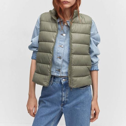 Green Ultra-Light Quilted Gilet - Mango - Modalova