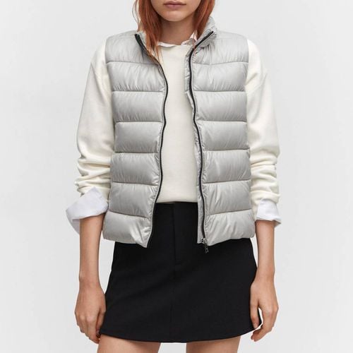 Silver Ultra-Light Quilted Gilet - Mango - Modalova