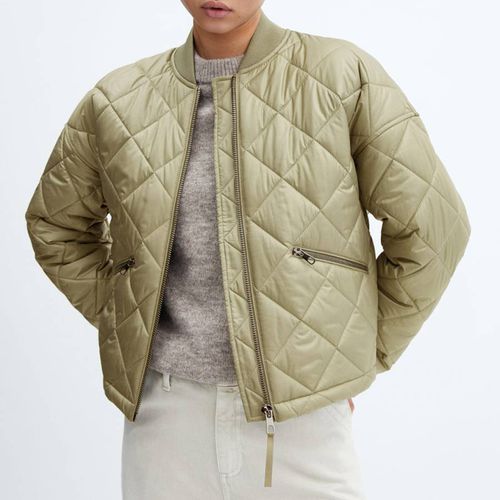 Waterproof Quilted Bomber Jacket - Mango - Modalova