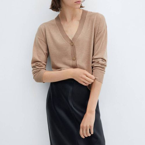 Fine-Knit Cashmere Blend Cardigan - Mango - Modalova