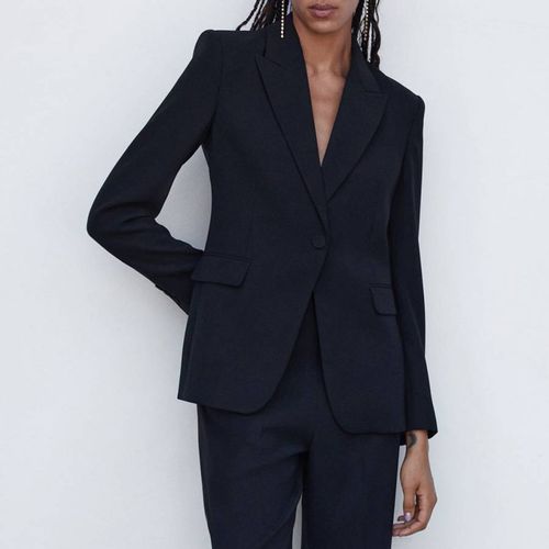 Black Button Suit Jacket - Mango - Modalova