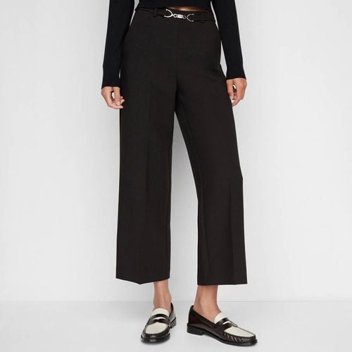 Black Belt Culottes Trousers - Mango - Modalova