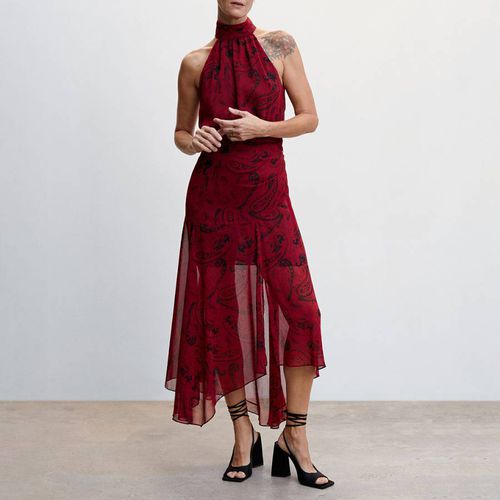 Red Paisley Print Dress - Mango - Modalova