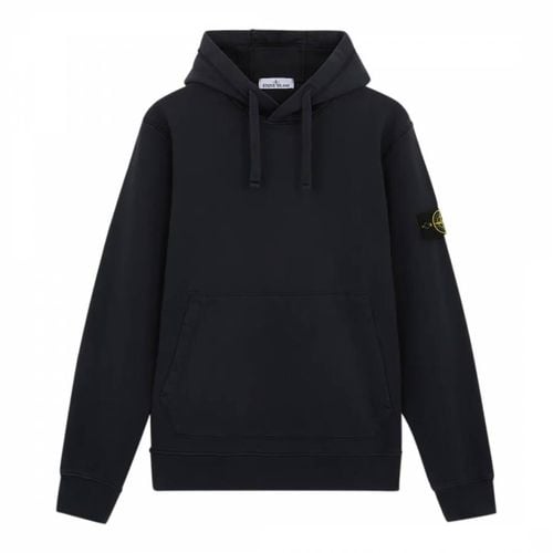 Drawstring Fleece Cotton Hoodie - Stone Island - Modalova