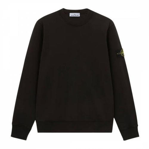 Black Jersey Cotton Sweatshirt - Stone Island - Modalova