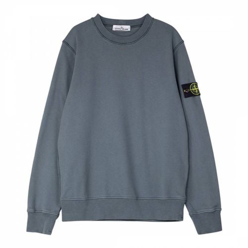 Dark Grey Fleece Cotton Sweatshirt - Stone Island - Modalova