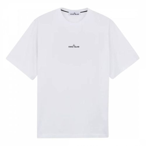 White Jersey Cotton T-Shirt - Stone Island - Modalova