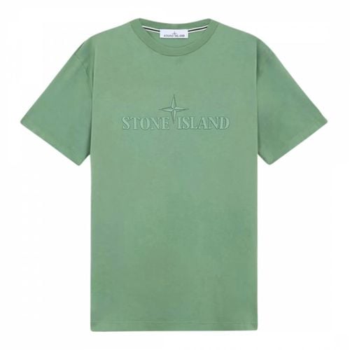 Sage Jersey Cotton T-Shirt - Stone Island - Modalova