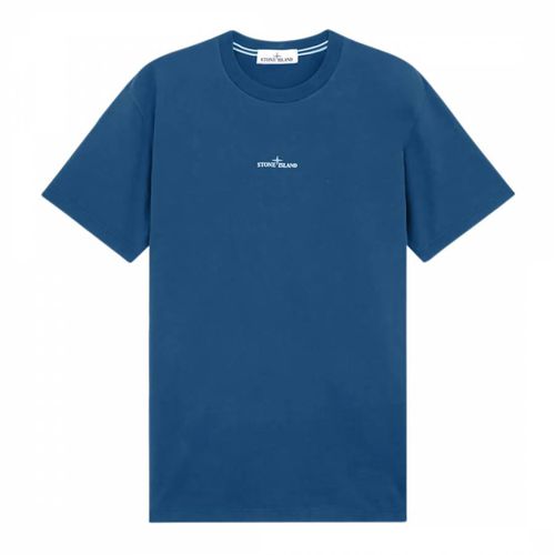 Blue Jersey Cotton T-Shirt - Stone Island - Modalova