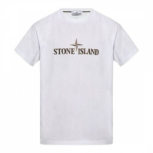 White Jersey Cotton T-Shirt - Stone Island - Modalova