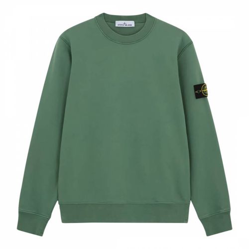 Sage Fleece Cotton Sweatshirt - Stone Island - Modalova