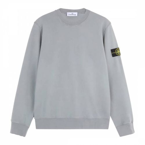 Light Grey Fleece Cotton Sweatshirt - Stone Island - Modalova