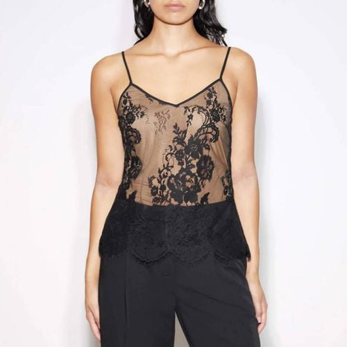 Black Lace Cami Top - Albaray - Modalova