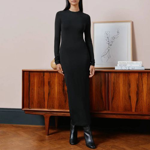 Black Column Jersey Dress - Albaray - Modalova