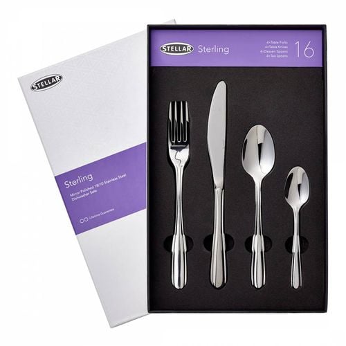 Sterling 16 Piece Cutlery Set - Stellar - Modalova