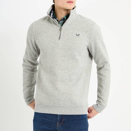 Grey 1/2 Zip Sweatshirt - Crew Clothing - Modalova