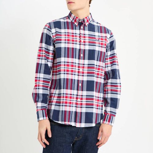 Red/Blue Oxford Checked Shirt - Crew Clothing - Modalova