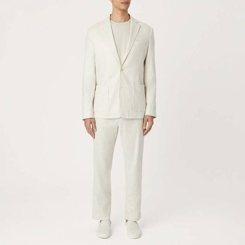 Ivory Linen Blend Blazer - L'Estrange - Modalova