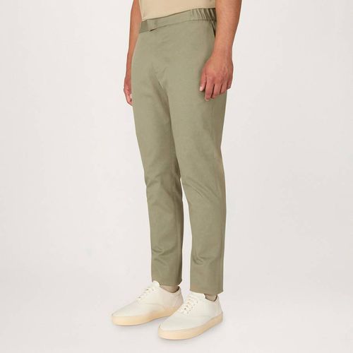 Sage 24 Heavyweight Slim Fit Cotton Trousers - L'Estrange - Modalova