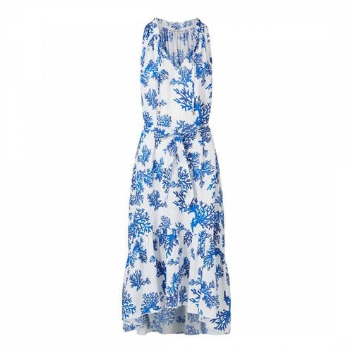 Blue & White Little Dix Bay Frill Midi Dress - Heidi Klein - Modalova