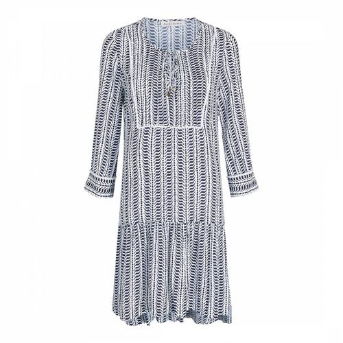 Navy & White Indigo Urchin Pintuck Tunic - Heidi Klein - Modalova